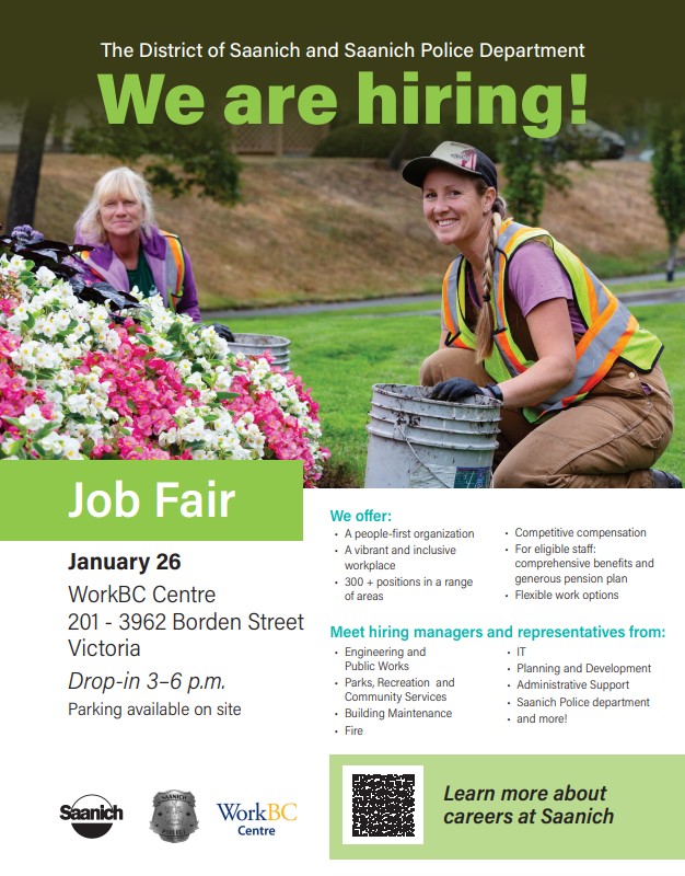 Saanich Career Education JOB FAIR District of Saanich Thurs